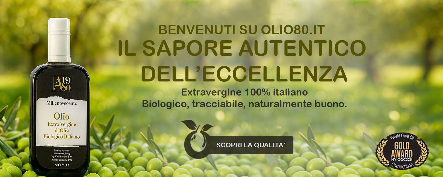Olio80, olio extravergine di oliva biologico della Tuscia